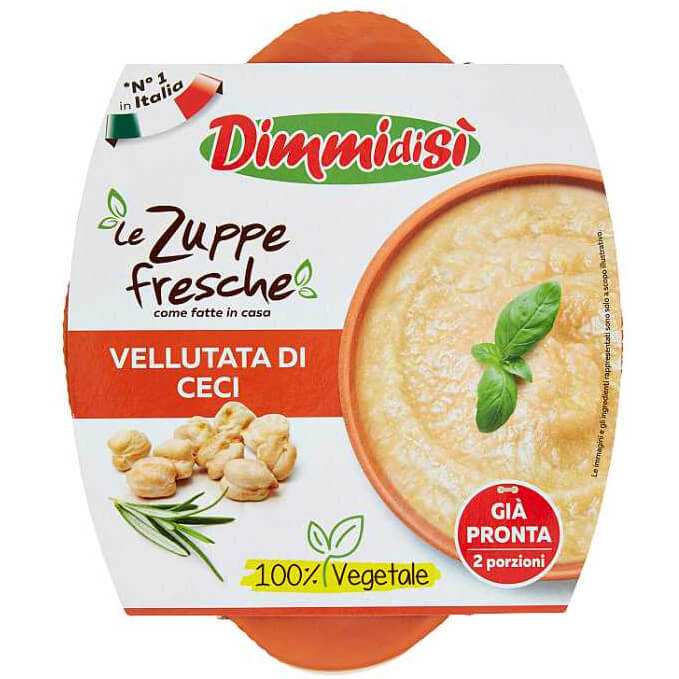 dimmidisi le zuppe fresche vellutata di ceci 620 g